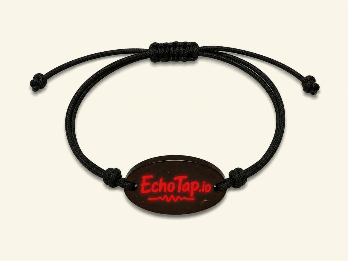 Black Rope EchoTap Friendship Bracelet